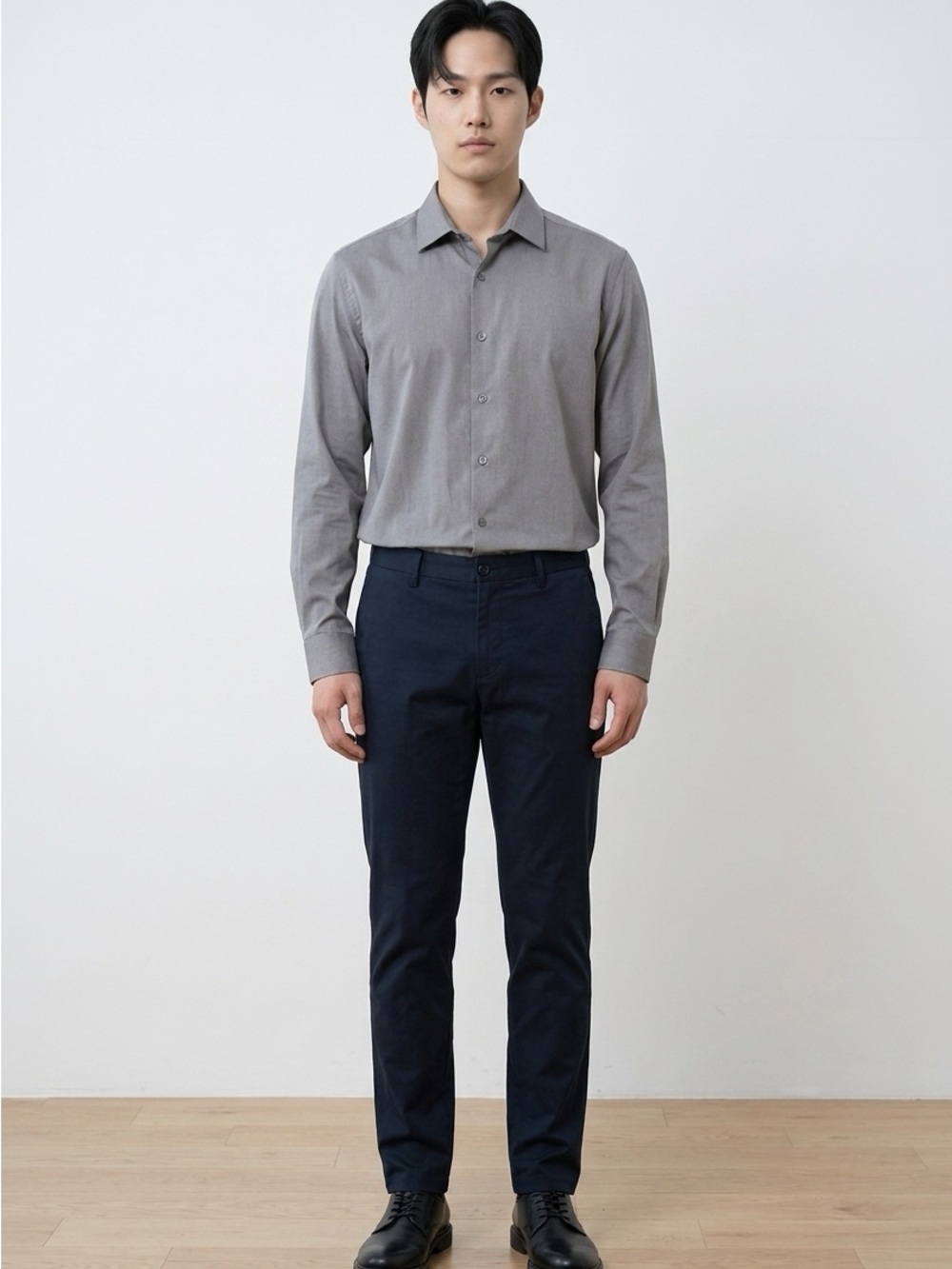 Apt. 9 Men's Gray Long-Sleeve Button-Down Shirt